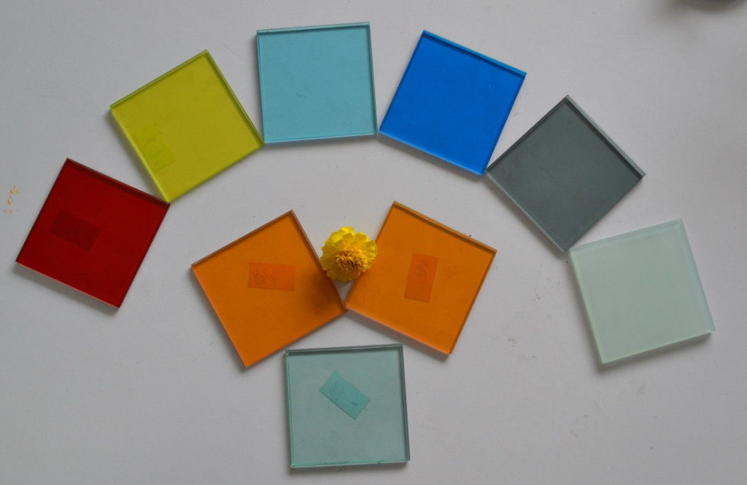 12mm Tinted Tempered Glass Màu xanh / vàng / nâu / xanh lá cây vv