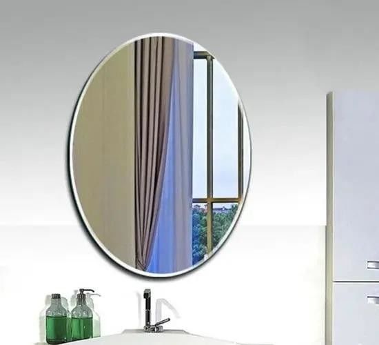 Chiếc gương kính trang trí phòng tắm an toàn rõ ràng nổi xung quanh Ntique gương