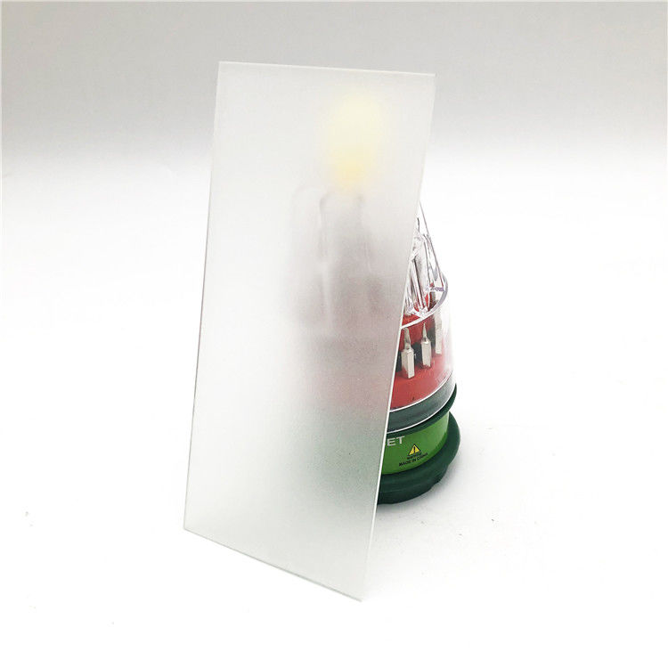 3mm 4mm Acid Etched Tempered Glass Hình tượng Frosted Glass Được sử dụng cho cửa phòng tắm