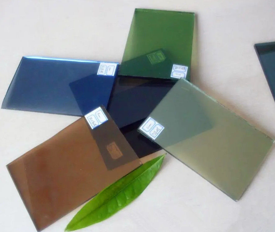 Thủy tinh phản xạ xây dựng với màu xanh / xanh lá cây / đồng / vàng