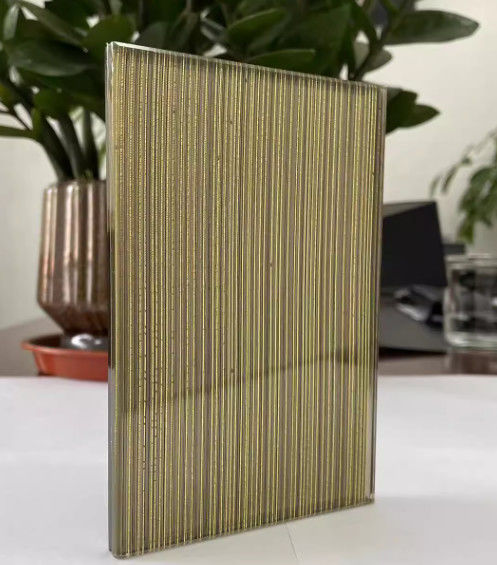 Kính đặc biệt rõ ràng Màu lưới Laminated Wired Glass Cho trang trí nội thất