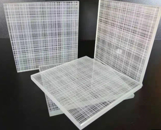 An toàn đặc biệt tốt / Bảo vệ âm thanh / Trang trí / Cửa thủy tinh Laminated Wired Glass được sử dụng cho doanh nghiệp / phòng tắm