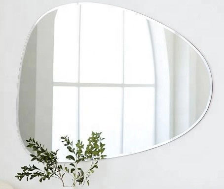 Trang trí tường tùy chỉnh kích thước Kính gương được sử dụng trong nhà / phòng tắm