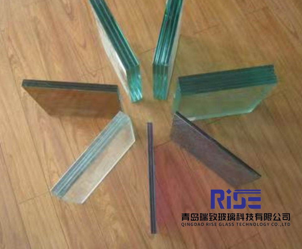 Khả năng tùy biến Hạch 6.38-12.38mm thủy tinh an toàn lớp phủ nóng với bề mặt khắc axit đông lạnh