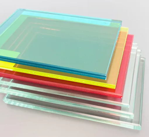 Factory 6.38/8.38/10.38/12.38mm/8.76/10.76 /12.76mm Clear/Milky White/Gray/Blue Color PVB Layer Safety Tempered Laminated Glass